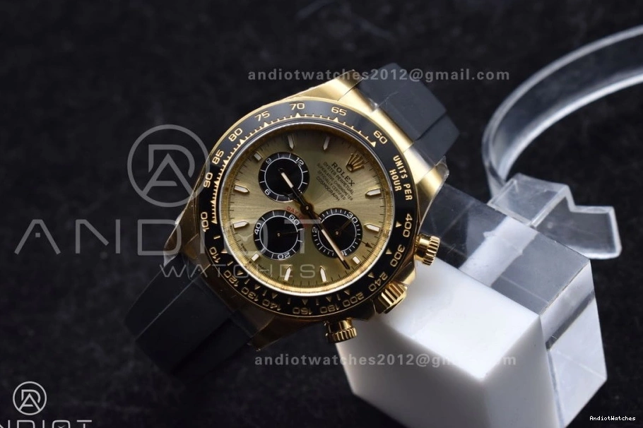 SH WaterResistant YG on Best Strap 126518 Oysterflex 1:1 Daytona 2023 Edition Clean Dial 498 0405